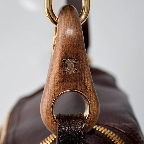 LIMITED EDITION CELINE Wood/Gold Shoulder Bag - Picture 17 of 17